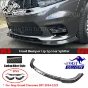 For Jeep Grand Cherokee SRT 2014-2021 Carbon Fiber Front Bumper Lip Splitter AU