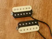 HOT HUMBUCKER PICKUP SET NICKEL SILVER BASEPLATE ZEBRA FOUR CONDUCTOR WIRED