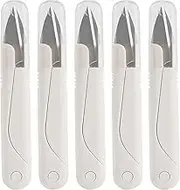 5-Pack Stainless Steel Thread Cutter Scissors - Ergonomic, Versatile, and Durable for Crafting, Embroidery, and Knitting