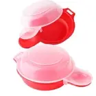 2 Sets Microwave Egg Cooker,1 Minute Fast Egg Hamburg Omelet Maker Kitchen2925