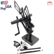 CNC Rearset Footrest Foot Pegs Pedal For Honda CBR600RR 2003-2006 Adjustable USA