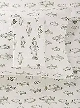Eddie Bauer School of Fish Flannel Sheet Set, Full