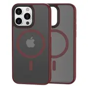 Matte Skin-Touch Slim Case for iPhone 15 Pro Protective TPU+PC Phone Shell Compatible with MagSafe
