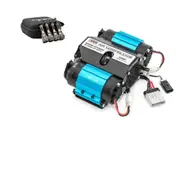 ARB Twin High Output Air Compressor & Tuff Terrain Quick Connect Tyre Deflators - 4pk