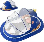 Fly Net for Baby, Breathable Baby Fly Canopy Net Tent, Breathable Foldable Canopy Tents Cover Portable Bedding Accessories for Girls Boys Children