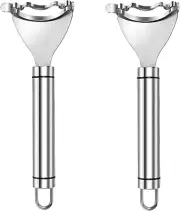 Corn Peeler, 2 Pcs 7 Inch Stainless Steel Corn Scraper for Corn Kernels Removes