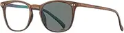 Retro Progressive Multifocus Photochromic Reading Glasses, Full Frame Sunglasses Presbyopia Glasses Sun Readers +2.00 (Color : Brown, Size : +2.50)