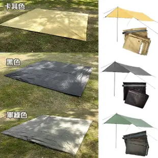 【TAS CAMP】露營專用多功能 300*300cm 天幕地布(底布 防潮地墊 邊布 多功能布 銀膠地布 帳篷底部)