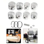 Reliable Replacement Piston and Rings for Compressor Silver/Black