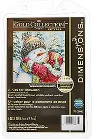Dimensions 418339 Needlecrafts Counted Cross Stitch, A Kiss for Snowman