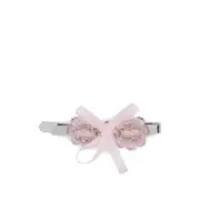 [Simone Rocha] Simone Rocha Beaded Bow Hair Clip ONE SIZE SILVER/PINK