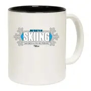 Power Monkeez Just Want To Go Skiing Adult Problem Mug Cup