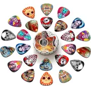 Guitar Picks 24 Pack Thin, Medium, Heavy 0.46 0.71 0.96 1.2Mm Bass Guitar Pick w