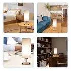 J Touch Control Table Lamp Bedside Desk Lamp With E26 LED Bulb Warm White Light