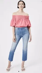 Witchery Off-Shoulder Blouse -Sherbert Pink, BNWT, Size -14, L, RRP $99.95