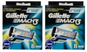 Gillette Mach3 Refill Cartridge Razor Blades for Mach 3, 16 Count