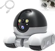 Patrol Buddy Robot Camera, Spymate Robot, Robot Camera on Wheels, 1080P Dual Lens,Night Vision, Motion Detection, with Phone App, 2-Way Talk, for Home, Pets, and Family (1PCS)