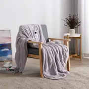 Dreamaker Coral Fleece Heated Throw Lavender