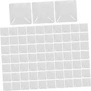 100Pcs Transparent Glass Beads Nail Color Display Charts for Nail Polish Showcase Design for Professional Nail Art and Home Use