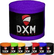 DXM SPORTS Boxing Hand Wraps Inner Gloves - Stretch Elasticated Bandages 180 inch, Men Women for Kickboxing MMA Muay Thai Kickboxing Martial Arts Punching Training