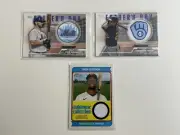 2023 Topps Patch Game Worn Lot X3 FATHERS DAY PATCH Heritage Alonso Yelich
