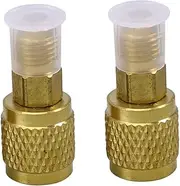 NOLITOY Multifunctional 2pcs R410 Air Conditioner Refrigeration Adapter Hose Set Quick Remover Installer for Vehicles