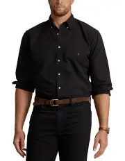 [Polo Ralph Lauren] Big & Tall Garment-Dyed Oxford Shirt in Black
