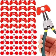 DSSPORT 41 Pieces Pinless Peepers with Pliers Set Chicken Peepers Eye Glasses Pheasant Poultry Blinders Spectacles Anti-Pecking