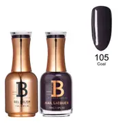 Billionaire Gel Polish UV LED & Nail Lacquer Duo 105 Coal 15ml
