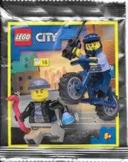 NEW LEGO POLICEWOMAN and Crook SET 952211 2 minifigs polybag city police thief