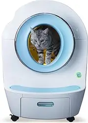 Smart Cat Litter Box Electric Automatic Cat Toilet Large Spherical Warehouse Low Noise Cat Litter Pan 9L Cat Litter Capacity