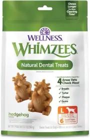 WHIMZEES Hedgehog Dental Dog Treats, Value Bag, Large (18-27Kg Dogs), Natural...