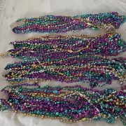 Bag #1 Strung Beads Mardi Gras Party Crafters Crafting Bag Weighs 2 Pounds