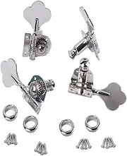 VINTORKY Silver Guitar Machine Heads Guitar Tuning Pegs Bass Tuning Pegs Tuning Pegs