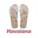 【havaianas 哈瓦仕】Top Flip Flops 拖鞋 人字拖 海灘鞋 巴西 米色 粉花 女款 4129848-0121W