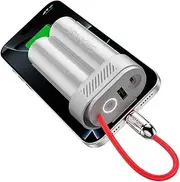 SHARGE Power Bank 10000mAh 30W Portable Charger with Built-in Type C Cable USB-C and USB-A Port Battery Pack for iPhone 16/15 Galaxy S24 iPad Pixel 9