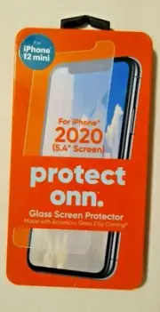 Onn Glass Screen Protector for iPhone 2020 (5.4" screen) / iPhone 12 mini