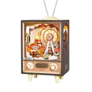Rolife Sunset Carnival DIY Music Box 3D Wooden Puzzle AMT01 Toy Gift f
