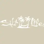 SALT LIFE 3 PALM HAMMOCK & SIGNATURE "WHITE" MEDIUM 12 inch UV Rated Vinyl DECAL
