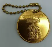 Brand New Vintage Captain Morgan Spiced Rum Key Chain Token gold tone