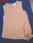 Anne Klein Pale Mauve Sleeve Pull Over Top size L/12 retail $79
