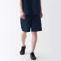 在飛比找博客來優惠-【MUJI 無印良品】男聚酯纖維透氣彈性短褲 XS 暗藍