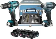[Makita] CLX228SAX2 Pulse Drill Screwdriver Kit 12V 3x2.0Ah Accessories Suitcase