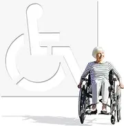 Parking Lot Stencil | Handicap Parking Template | Weather-Resistant High-Visibility Striping Sign for Disabled Lane Marking Post Fire Lane