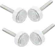 Kisangel 4Pcs Gate Spindle Rods Durable Adapter for Pressure Mounted Safety Gates for Stairs Wider Openings Protects Balusters and Poles