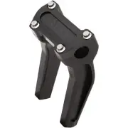 THRASHIN SUPPLY TSC-6525-1 Black 6.5" Pullback Handlebar Risers for 1" Harley