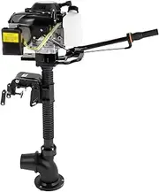 4-Stroke Outboard Motor Boat Engine,4HP 55cc Short Shaft Heavy Duty Outboard Boat Motor for Inflatable Boats Kayaks Canoes