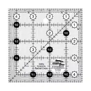 Creative Grids 4 1/2" Square Ruler Sewing and Quilting Ruler Template CGR4