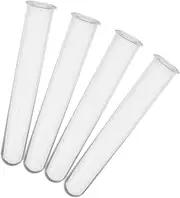 GALPADA 4pcs Transparent Floral Vials for Hydroponic Plant Propagation Water Tubes for Flower Arrangements Easy to Clean for Educational Projects and Creative Decoration