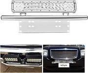 Nilight Led Light Bar Mounting Bracket Front License Plate Frame Bracket License Plate Mounting Bracket Holder for Off-Road Lights Led Work Lamps Lighting Bars